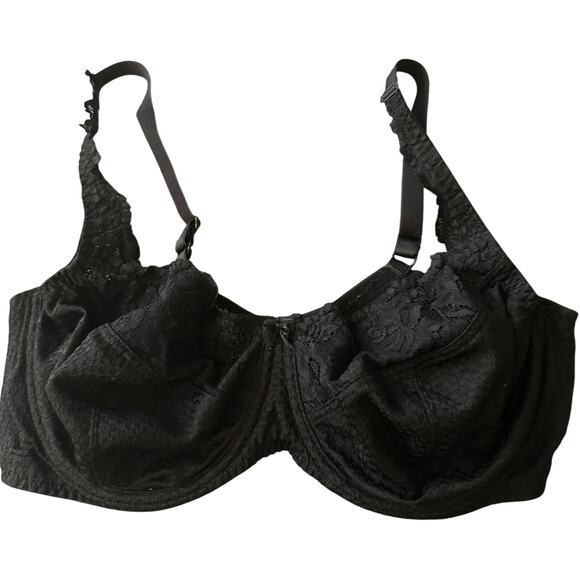 Fit Fully Yours - Serena Lace Multi-Part Underwire Bra Black 40F - Black - Picture 7 of 10